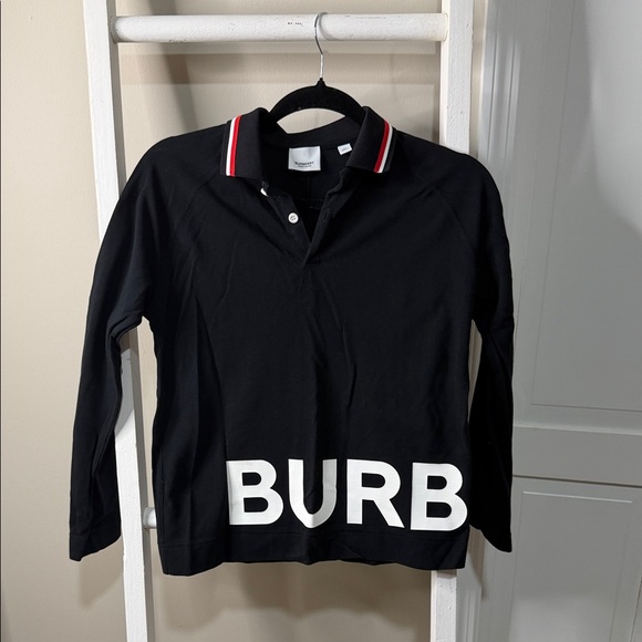 Burberry Other - Burberry Kids Black Polo with Red and White Accents
